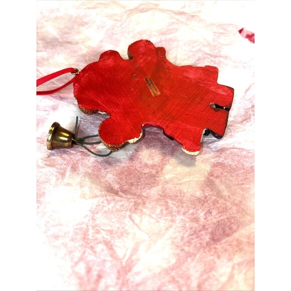Kurt Adler Teddy Bear Ornament with Bells - Picture 4 of 5